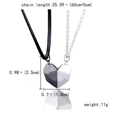 Dual set Magnetic Heart Necklace