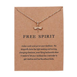 Fashion Butterfly Pearl Pendant Necklace for Women Gold Color Chain Lucky Elephant Dragonfly Charm Choker Jewelry Girl Gifts