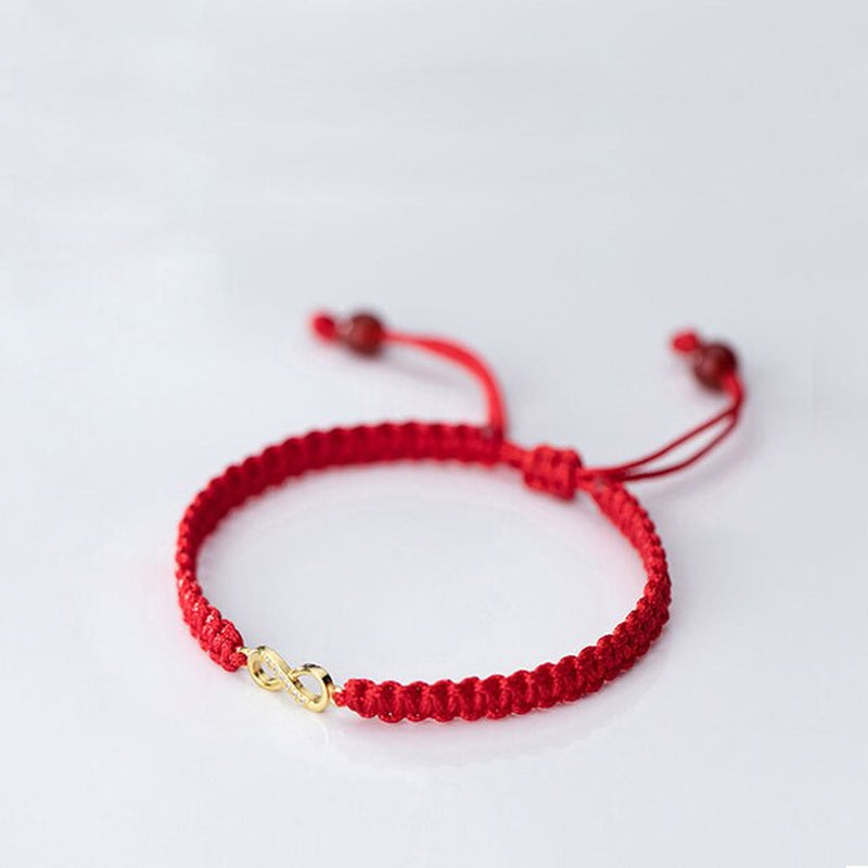 Eight Red Thread for Hand Women'S Bracelets 925 Sterling Silver Bracelets for Women Red Rope Silver Bracelet 925 Women